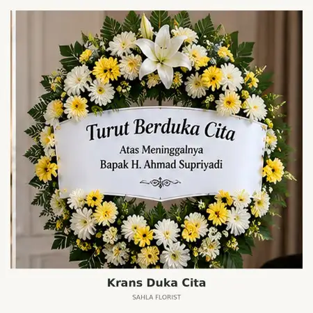 Krans Bunga Duka Kota Deltamas